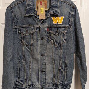 Levi's Washington Commanders Redskins Denim Jacket Men's L New With Tags NWT